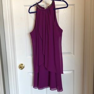 Chiffon cocktail dress / wedding guest dress